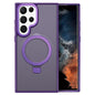 Kalebol Metal Frame Frosted MagSafe Holder PC Phone Case, For Samsung Galaxy S25 5G, For Samsung Galaxy S25+ 5G, For Samsung Galaxy S25 Ultra 5G, For Samsung Galaxy S24 Ultra 5G, For Samsung Galaxy S24+ 5G, For Samsung Galaxy S24 5G