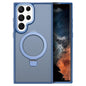 Kalebol Metal Frame Frosted MagSafe Holder PC Phone Case, For Samsung Galaxy S25 5G, For Samsung Galaxy S25+ 5G, For Samsung Galaxy S25 Ultra 5G, For Samsung Galaxy S24 Ultra 5G, For Samsung Galaxy S24+ 5G, For Samsung Galaxy S24 5G