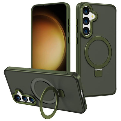 Kalebol Metal Frame Frosted MagSafe Holder PC Phone Case, For Samsung Galaxy S23 Ultra 5G, For Samsung Galaxy S23+ 5G, For Samsung Galaxy S23 5G, For Samsung Galaxy S22 Ultra 5G, For Samsung Galaxy S22+ 5G, For Samsung Galaxy S22 5G