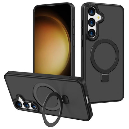 Kalebol Metal Frame Frosted MagSafe Holder PC Phone Case, For Samsung Galaxy S23 Ultra 5G, For Samsung Galaxy S23+ 5G, For Samsung Galaxy S23 5G, For Samsung Galaxy S22 Ultra 5G, For Samsung Galaxy S22+ 5G, For Samsung Galaxy S22 5G