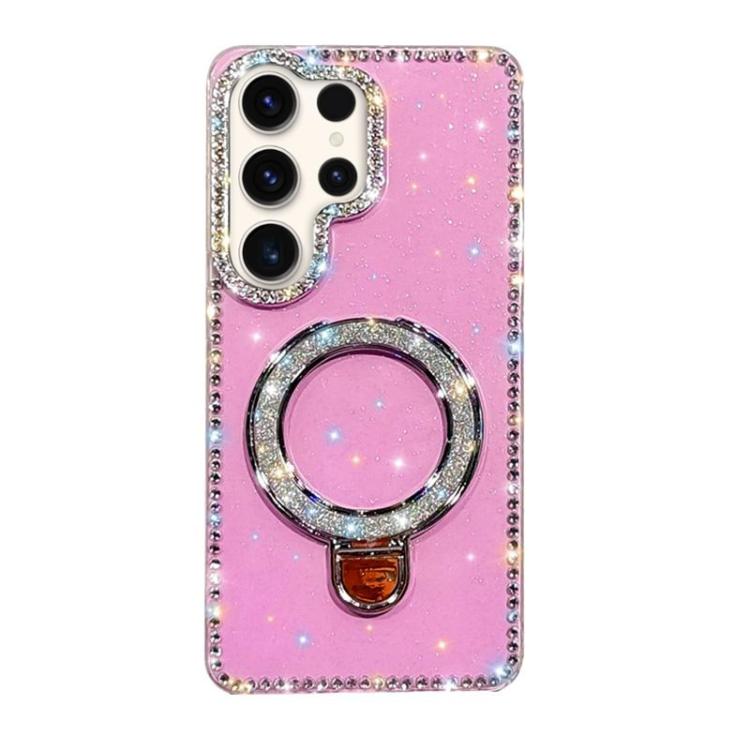 Rhinestone Glitter Kickstand Dual-side IMD Phone Case, For Samsung Galaxy A35 5G, For Samsung Galaxy S24 Ultra 5G, For Samsung Galaxy S24+ 5G, For Samsung Galaxy S24 5G, For Samsung Galaxy S23 Ultra 5G