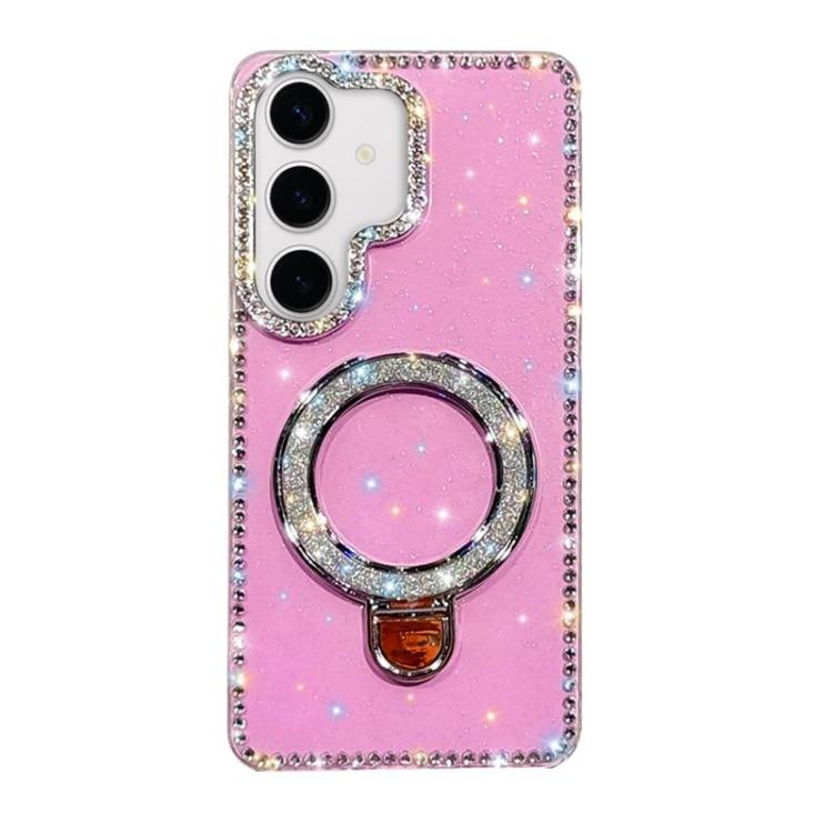 Rhinestone Glitter Kickstand Dual-side IMD Phone Case, For Samsung Galaxy A35 5G, For Samsung Galaxy S24 Ultra 5G, For Samsung Galaxy S24+ 5G, For Samsung Galaxy S24 5G, For Samsung Galaxy S23 Ultra 5G