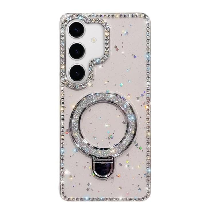 Rhinestone Glitter Kickstand Dual-side IMD Phone Case, For Samsung Galaxy A35 5G, For Samsung Galaxy S24 Ultra 5G, For Samsung Galaxy S24+ 5G, For Samsung Galaxy S24 5G, For Samsung Galaxy S23 Ultra 5G