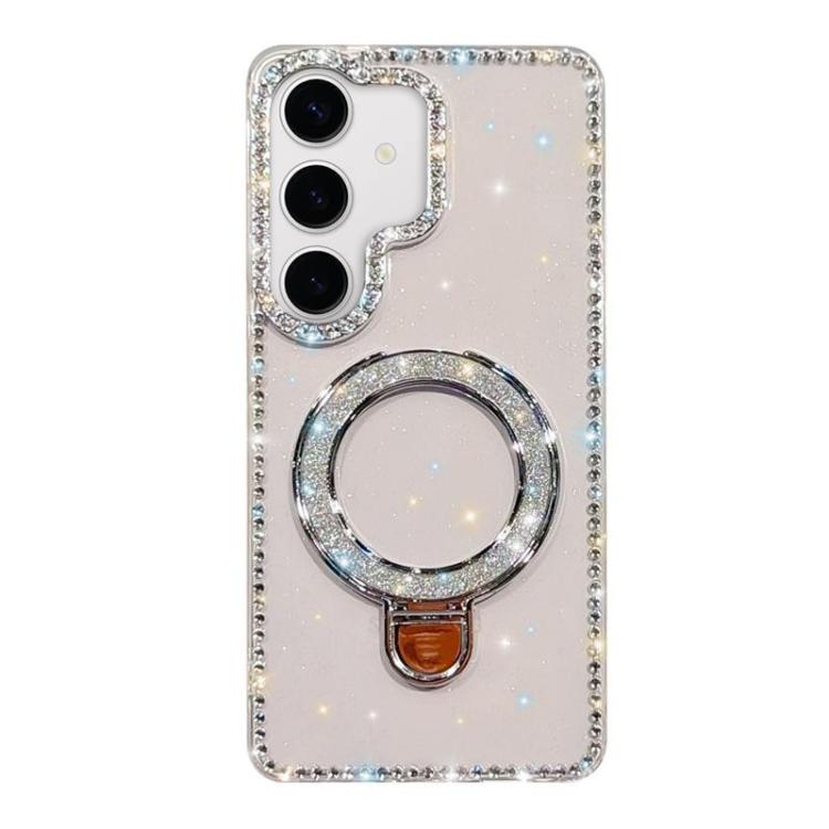 Rhinestone Glitter Kickstand Dual-side IMD Phone Case, For Samsung Galaxy A35 5G, For Samsung Galaxy S24 Ultra 5G, For Samsung Galaxy S24+ 5G, For Samsung Galaxy S24 5G, For Samsung Galaxy S23 Ultra 5G
