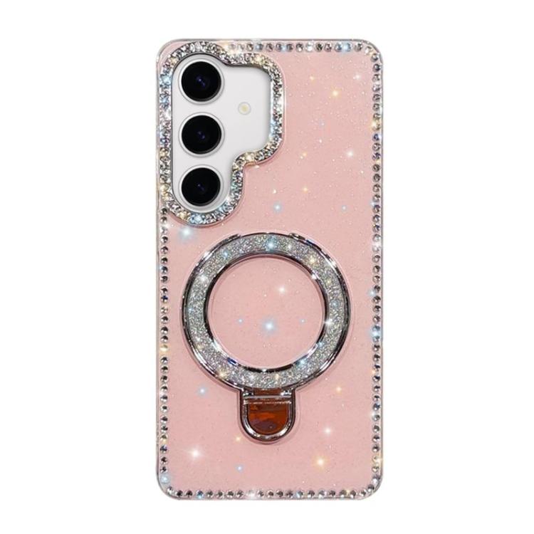 Rhinestone Glitter Kickstand Dual-side IMD Phone Case, For Samsung Galaxy A35 5G, For Samsung Galaxy S24 Ultra 5G, For Samsung Galaxy S24+ 5G, For Samsung Galaxy S24 5G, For Samsung Galaxy S23 Ultra 5G