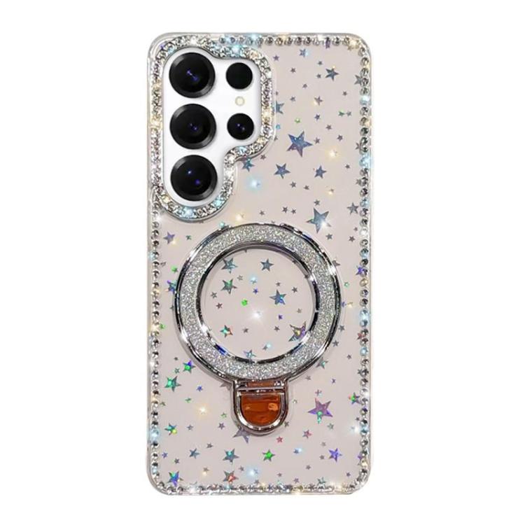 Rhinestone Glitter Kickstand Dual-side IMD Phone Case, For Samsung Galaxy A35 5G, For Samsung Galaxy S24 Ultra 5G, For Samsung Galaxy S24+ 5G, For Samsung Galaxy S24 5G, For Samsung Galaxy S23 Ultra 5G