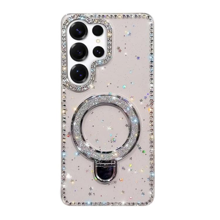 Rhinestone Glitter Kickstand Dual-side IMD Phone Case, For Samsung Galaxy A35 5G, For Samsung Galaxy S24 Ultra 5G, For Samsung Galaxy S24+ 5G, For Samsung Galaxy S24 5G, For Samsung Galaxy S23 Ultra 5G