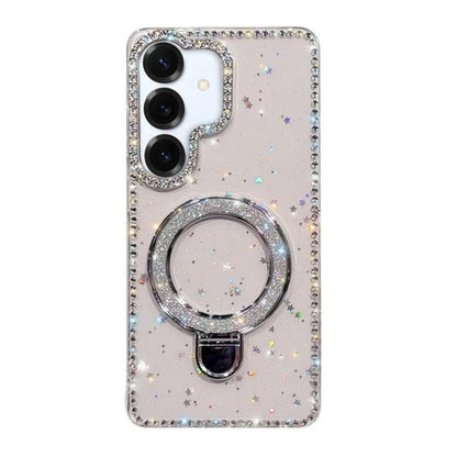 Rhinestone Glitter Kickstand Dual-side IMD Phone Case, For Samsung Galaxy S26+ 5G, For Samsung Galaxy S26 Ultra 5G, For Samsung Galaxy S26 5G, For Samsung Galaxy S25 FE  5G, For Samsung Galaxy A07, For Samsung Galaxy A17 5G, For Samsung Galaxy A56 5G  ...