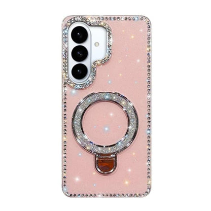 Rhinestone Glitter Kickstand Dual-side IMD Phone Case, For Samsung Galaxy S26+ 5G, For Samsung Galaxy S26 Ultra 5G, For Samsung Galaxy S26 5G, For Samsung Galaxy S25 FE  5G, For Samsung Galaxy A07, For Samsung Galaxy A17 5G, For Samsung Galaxy A56 5G  ...