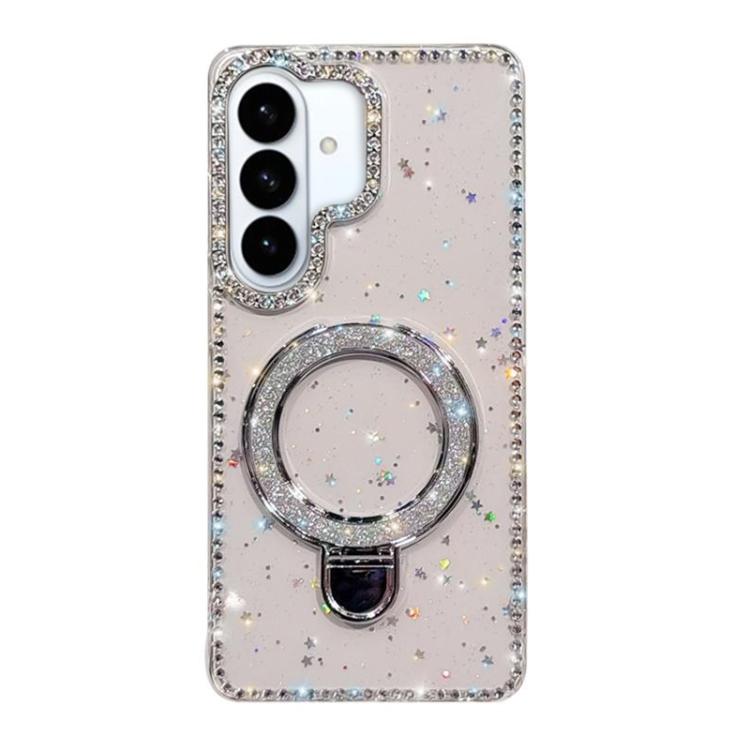 Rhinestone Glitter Kickstand Dual-side IMD Phone Case, For Samsung Galaxy S26+ 5G, For Samsung Galaxy S26 Ultra 5G, For Samsung Galaxy S26 5G, For Samsung Galaxy S25 FE  5G, For Samsung Galaxy A07, For Samsung Galaxy A17 5G, For Samsung Galaxy A56 5G  ...