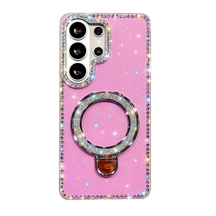 Rhinestone Glitter Kickstand Dual-side IMD Phone Case, For Samsung Galaxy S26+ 5G, For Samsung Galaxy S26 Ultra 5G, For Samsung Galaxy S26 5G, For Samsung Galaxy S25 FE  5G, For Samsung Galaxy A07, For Samsung Galaxy A17 5G, For Samsung Galaxy A56 5G  ...