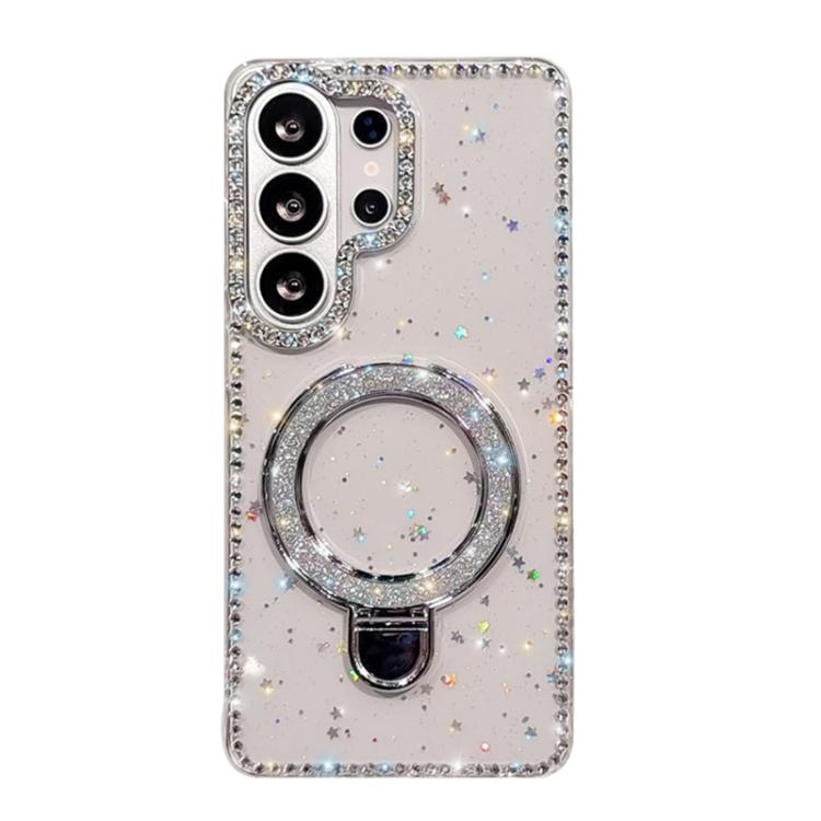 Rhinestone Glitter Kickstand Dual-side IMD Phone Case, For Samsung Galaxy S26+ 5G, For Samsung Galaxy S26 Ultra 5G, For Samsung Galaxy S26 5G, For Samsung Galaxy S25 FE  5G, For Samsung Galaxy A07, For Samsung Galaxy A17 5G, For Samsung Galaxy A56 5G  ...