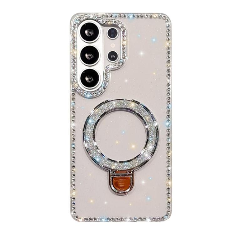 Rhinestone Glitter Kickstand Dual-side IMD Phone Case, For Samsung Galaxy S26+ 5G, For Samsung Galaxy S26 Ultra 5G, For Samsung Galaxy S26 5G, For Samsung Galaxy S25 FE  5G, For Samsung Galaxy A07, For Samsung Galaxy A17 5G, For Samsung Galaxy A56 5G  ...