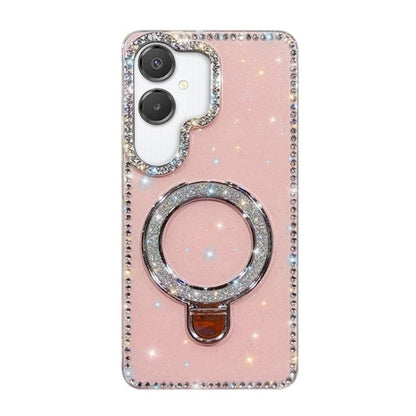 Rhinestone Glitter Kickstand Dual-side IMD Phone Case, For Samsung Galaxy S26+ 5G, For Samsung Galaxy S26 Ultra 5G, For Samsung Galaxy S26 5G, For Samsung Galaxy S25 FE  5G, For Samsung Galaxy A07, For Samsung Galaxy A17 5G, For Samsung Galaxy A56 5G  ...