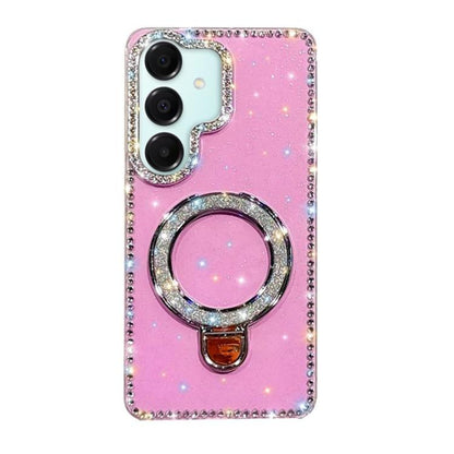 Rhinestone Glitter Kickstand Dual-side IMD Phone Case, For Samsung Galaxy S26+ 5G, For Samsung Galaxy S26 Ultra 5G, For Samsung Galaxy S26 5G, For Samsung Galaxy S25 FE  5G, For Samsung Galaxy A07, For Samsung Galaxy A17 5G, For Samsung Galaxy A56 5G  ...