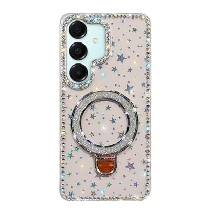 Rhinestone Glitter Kickstand Dual-side IMD Phone Case, For Samsung Galaxy S26+ 5G, For Samsung Galaxy S26 Ultra 5G, For Samsung Galaxy S26 5G, For Samsung Galaxy S25 FE  5G, For Samsung Galaxy A07, For Samsung Galaxy A17 5G, For Samsung Galaxy A56 5G  ...