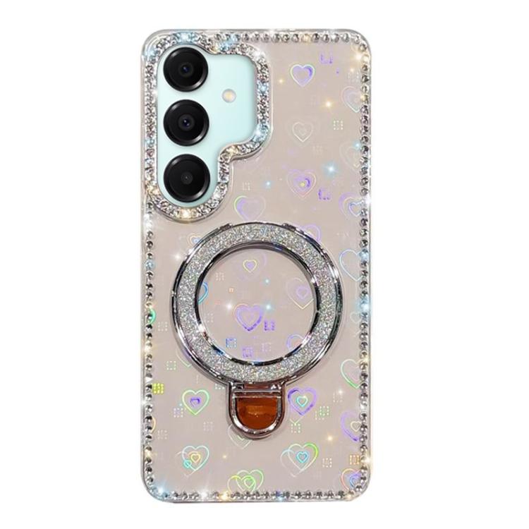Rhinestone Glitter Kickstand Dual-side IMD Phone Case, For Samsung Galaxy S26+ 5G, For Samsung Galaxy S26 Ultra 5G, For Samsung Galaxy S26 5G, For Samsung Galaxy S25 FE  5G, For Samsung Galaxy A07, For Samsung Galaxy A17 5G, For Samsung Galaxy A56 5G  ...
