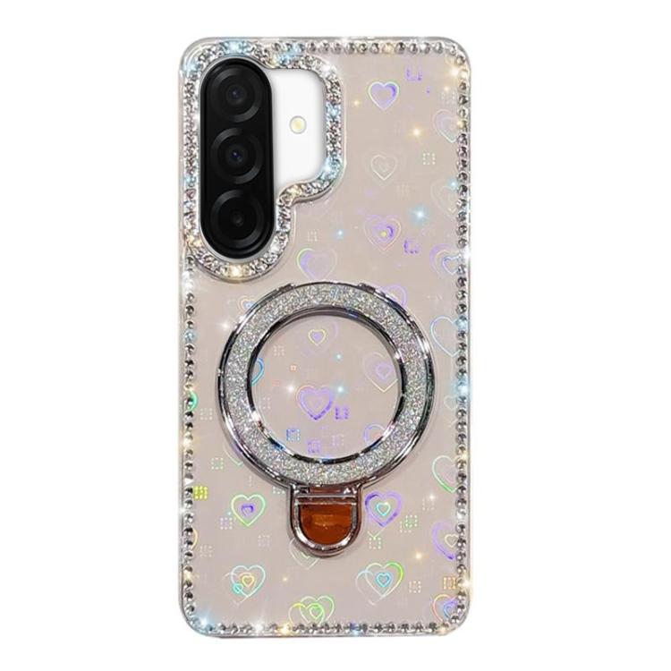 Rhinestone Glitter Kickstand Dual-side IMD Phone Case, For Samsung Galaxy S26+ 5G, For Samsung Galaxy S26 Ultra 5G, For Samsung Galaxy S26 5G, For Samsung Galaxy S25 FE  5G, For Samsung Galaxy A07, For Samsung Galaxy A17 5G, For Samsung Galaxy A56 5G  ...
