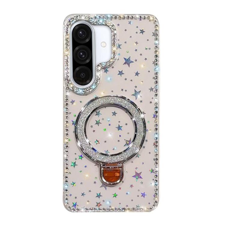 Rhinestone Glitter Kickstand Dual-side IMD Phone Case, For Samsung Galaxy A36 5G, For Samsung Galaxy S25 5G, For Samsung Galaxy S25+ 5G, For Samsung Galaxy S25 Ultra 5G, For Samsung Galaxy A16 5G, For Samsung Galaxy S24 FE 5G, For Samsung Galaxy A15 5G...