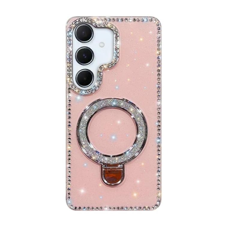 Rhinestone Glitter Kickstand Dual-side IMD Phone Case, For Samsung Galaxy S26+ 5G, For Samsung Galaxy S26 Ultra 5G, For Samsung Galaxy S26 5G, For Samsung Galaxy S25 FE  5G, For Samsung Galaxy A07, For Samsung Galaxy A17 5G, For Samsung Galaxy A56 5G  ...