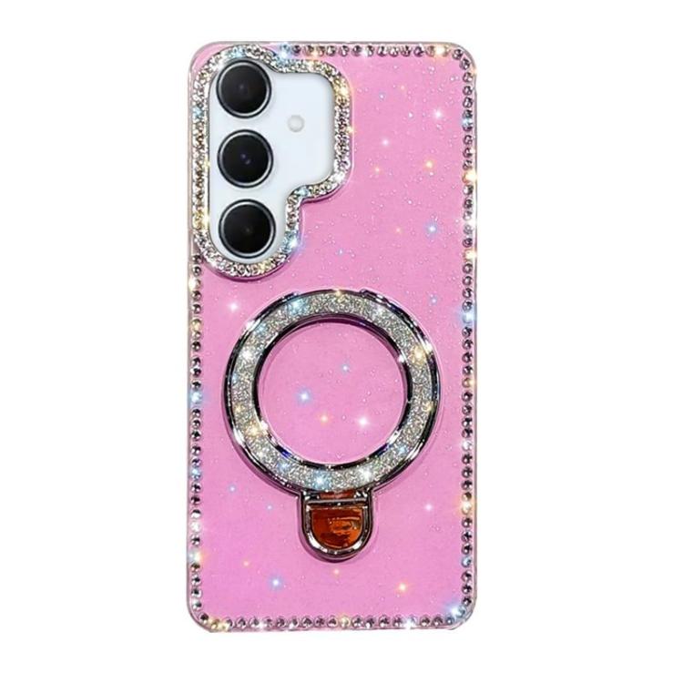 Rhinestone Glitter Kickstand Dual-side IMD Phone Case, For Samsung Galaxy S26+ 5G, For Samsung Galaxy S26 Ultra 5G, For Samsung Galaxy S26 5G, For Samsung Galaxy S25 FE  5G, For Samsung Galaxy A07, For Samsung Galaxy A17 5G, For Samsung Galaxy A56 5G  ...