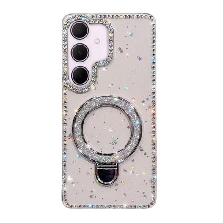 Rhinestone Glitter Kickstand Dual-side IMD Phone Case, For Samsung Galaxy A35 5G, For Samsung Galaxy S24 Ultra 5G, For Samsung Galaxy S24+ 5G, For Samsung Galaxy S24 5G, For Samsung Galaxy S23 Ultra 5G