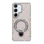 Rhinestone Glitter Kickstand Dual-side IMD Phone Case, For Samsung Galaxy A36 5G, For Samsung Galaxy S25 5G, For Samsung Galaxy S25+ 5G, For Samsung Galaxy S25 Ultra 5G, For Samsung Galaxy A16 5G, For Samsung Galaxy S24 FE 5G, For Samsung Galaxy A15 5G...