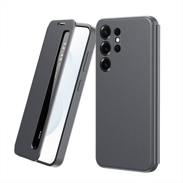 Smart View Window Leather Phone Case, For Galaxy S22 Ultra 5G, For Galaxy Z Fold3