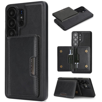 Kalebol Strong MagSafe Magnetic Two-Fold Card Bag Leather Phone Case, For Galaxy S26+ 5G, For Galaxy S26 Ultra 5G, For Galaxy S26 5G, For Galaxy S25 5G, For Galaxy S25+ 5G, For Galaxy S25 Ultra 5G, For Galaxy S24 Ultra 5G, For Galaxy S24+ 5G