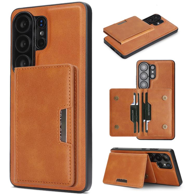 Kalebol Strong MagSafe Magnetic Two-Fold Card Bag Leather Phone Case, For Galaxy S26+ 5G, For Galaxy S26 Ultra 5G, For Galaxy S26 5G, For Galaxy S25 5G, For Galaxy S25+ 5G, For Galaxy S25 Ultra 5G, For Galaxy S24 Ultra 5G, For Galaxy S24+ 5G