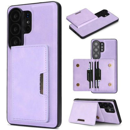 Kalebol Strong MagSafe Magnetic Two-Fold Card Bag Leather Phone Case, For Galaxy S26+ 5G, For Galaxy S26 Ultra 5G, For Galaxy S26 5G, For Galaxy S25 5G, For Galaxy S25+ 5G, For Galaxy S25 Ultra 5G, For Galaxy S24 Ultra 5G, For Galaxy S24+ 5G