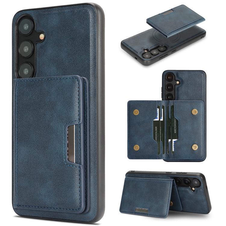 Kalebol Strong MagSafe Magnetic Two-Fold Card Bag Leather Phone Case, For Galaxy S26+ 5G, For Galaxy S26 Ultra 5G, For Galaxy S26 5G, For Galaxy S25 5G, For Galaxy S25+ 5G, For Galaxy S25 Ultra 5G, For Galaxy S24 Ultra 5G, For Galaxy S24+ 5G