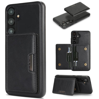 Kalebol Strong MagSafe Magnetic Two-Fold Card Bag Leather Phone Case, For Galaxy S26+ 5G, For Galaxy S26 Ultra 5G, For Galaxy S26 5G, For Galaxy S25 5G, For Galaxy S25+ 5G, For Galaxy S25 Ultra 5G, For Galaxy S24 Ultra 5G, For Galaxy S24+ 5G