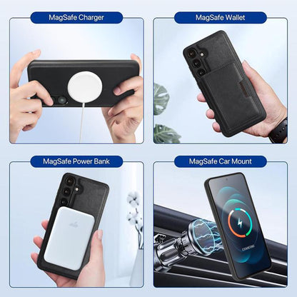Kalebol Strong MagSafe Magnetic Two-Fold Card Bag Leather Phone Case, For Galaxy S26+ 5G, For Galaxy S26 Ultra 5G, For Galaxy S26 5G, For Galaxy S25 5G, For Galaxy S25+ 5G, For Galaxy S25 Ultra 5G, For Galaxy S24 Ultra 5G, For Galaxy S24+ 5G