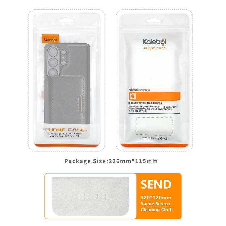 Kalebol Strong MagSafe Magnetic Two-Fold Card Bag Leather Phone Case, For Samsung Galaxy S24 5G, For Galaxy S23 Ultra 5G, For Galaxy S23+ 5G, For Galaxy S23 5G, For Galaxy S22 Ultra 5G