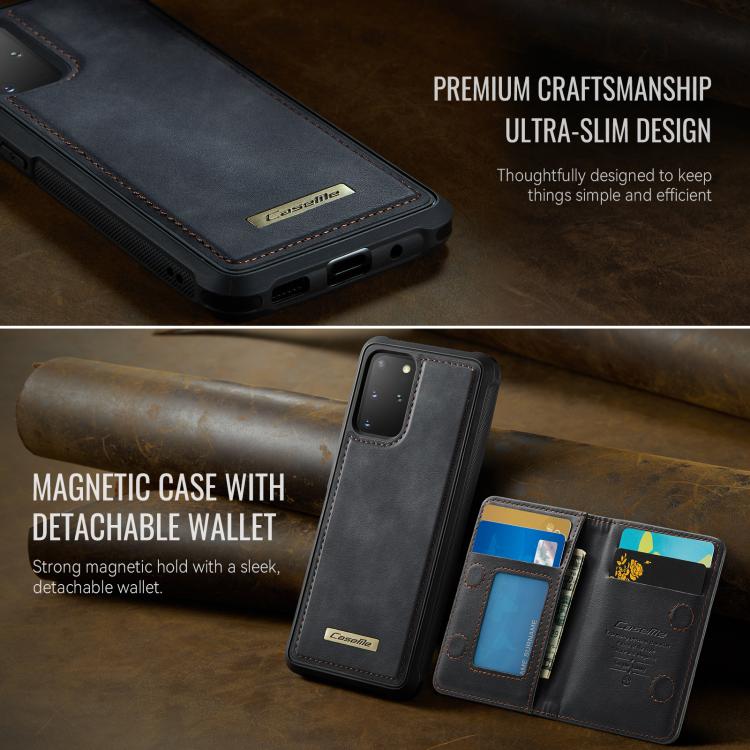 CaseMe Me80 Series Detachable Wallet Magnetic RFID Vegan Leather Phone Case, For Samsung Galaxy S20+ 5G, For Samsung Galaxy S25 / S24 5G, For Samsung Galaxy S25+ / S24+ 5G, For Samsung Galaxy A14 / M44 5G, For Samsung Galaxy A55 5G / A35 5G            ...