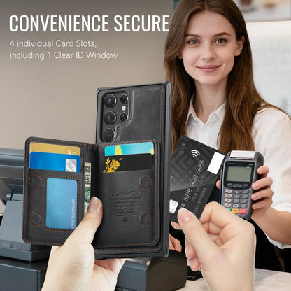 CaseMe Me80 Series Detachable Wallet Magnetic RFID Vegan Leather Phone Case, For Samsung Galaxy S22 Ultra 5G, For Samsung Galaxy S22+ 5G, For Samsung Galaxy S22 5G, For Samsung Galaxy S21 FE 5G, For Samsung Galaxy S21 5G, For Samsung Galaxy S21+ 5G    ...