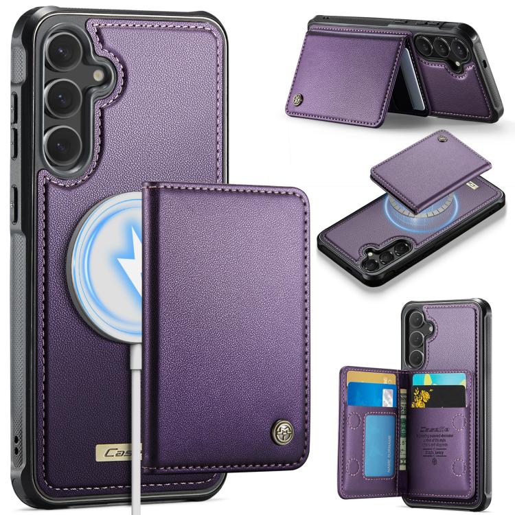 CaseMe Me80 Series Detachable Wallet Magnetic RFID Vegan Leather Phone Case, For Samsung Galaxy S20+ 5G, For Samsung Galaxy S25 / S24 5G, For Samsung Galaxy S25+ / S24+ 5G, For Samsung Galaxy A14 / M44 5G, For Samsung Galaxy A55 5G / A35 5G            ...