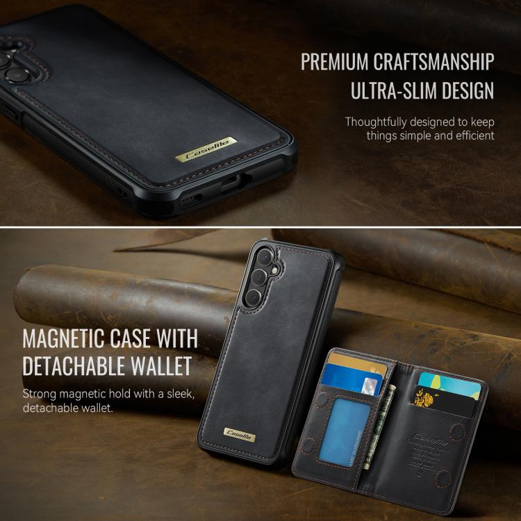 CaseMe Me80 Series Detachable Wallet Magnetic RFID Vegan Leather Phone Case, For Samsung Galaxy S26+ 5G, For Galaxy S26 Ultra 5G, For Samsung Galaxy S26 5G, For Samsung Galaxy S25 FE 5G, For Samsung Galaxy A17, For Samsung Galaxy S25 Edge 5G           ...