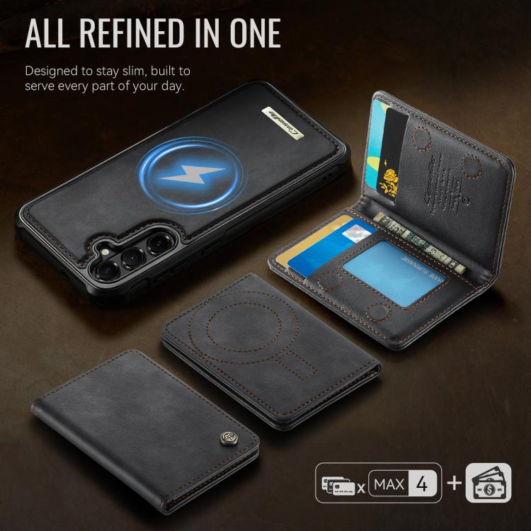 CaseMe Me80 Series Detachable Wallet Magnetic RFID Vegan Leather Phone Case, For Samsung Galaxy S26+ 5G, For Galaxy S26 Ultra 5G, For Samsung Galaxy S26 5G, For Samsung Galaxy S25 FE 5G, For Samsung Galaxy A17, For Samsung Galaxy S25 Edge 5G           ...