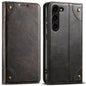 Suteni Baroque Calf Texture Buckle Wallet Leather Phone Case, For Samsung Galaxy S26+ 5G, For Samsug Galaxy S26 Ultra 5G, For Samsug Galaxy S26 5G, For Samsug Galaxy S25 5G, For Samsung Galaxy S25+ 5G, For Samsug Galaxy S25 Ultra 5G