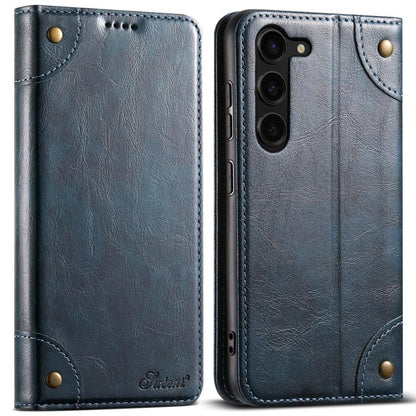 Suteni Baroque Calf Texture Buckle Wallet Leather Phone Case, For Samsung Galaxy S26+ 5G, For Samsug Galaxy S26 Ultra 5G, For Samsug Galaxy S26 5G, For Samsug Galaxy S25 5G, For Samsung Galaxy S25+ 5G, For Samsug Galaxy S25 Ultra 5G