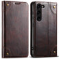 Suteni Baroque Calf Texture Buckle Wallet Leather Phone Case, For Samsung Galaxy S26+ 5G, For Samsug Galaxy S26 Ultra 5G, For Samsug Galaxy S26 5G, For Samsug Galaxy S25 5G, For Samsung Galaxy S25+ 5G, For Samsug Galaxy S25 Ultra 5G