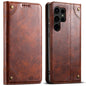 Suteni Baroque Calf Texture Buckle Wallet Leather Phone Case, For Samsung Galaxy S26+ 5G, For Samsug Galaxy S26 Ultra 5G, For Samsug Galaxy S26 5G, For Samsug Galaxy S25 5G, For Samsung Galaxy S25+ 5G, For Samsug Galaxy S25 Ultra 5G