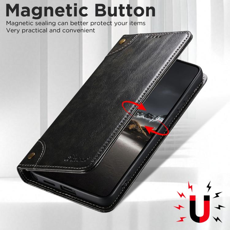 Suteni Baroque Calf Texture Buckle Wallet Leather Phone Case, For Samsung Galaxy S26+ 5G, For Samsug Galaxy S26 Ultra 5G, For Samsug Galaxy S26 5G, For Samsug Galaxy S25 5G, For Samsung Galaxy S25+ 5G, For Samsug Galaxy S25 Ultra 5G