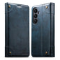 Suteni Baroque Calf Texture Buckle Wallet Leather Phone Case, For Samsung Galaxy S26+ 5G, For Samsug Galaxy S26 Ultra 5G, For Samsug Galaxy S26 5G, For Samsug Galaxy S25 5G, For Samsung Galaxy S25+ 5G, For Samsug Galaxy S25 Ultra 5G