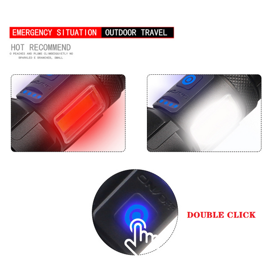 LED Torch Rechargeable High Lumens Flashlight with two 26650 Batteries dealonline.co.nz