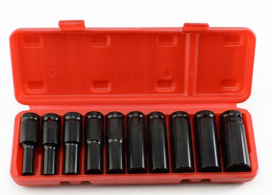 10pc 1/2 Inch Drive Deep Impact Socket Tool Set 8mm-22mm dealonline.co.nz