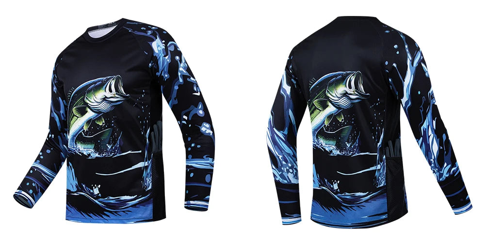 Men's Long-Sleeved Fishing T-Shirts ShopHub