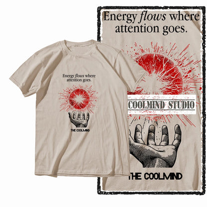 COOLMIND Cosmic Focus Graphic Cotton T-Shirt | Streetwear